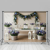 Aperturee - Aperturee Floral Clean Elegant Wall Dainty Wedding Backdrop